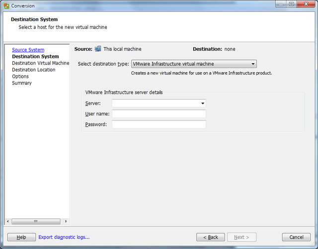 Importing a VM into VMware ESXi