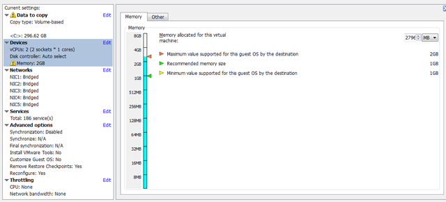 Review system parameters