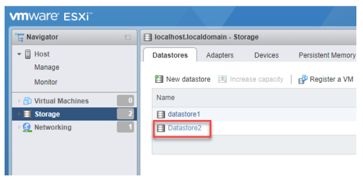 selecting the appropriate vmfs datastore