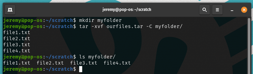 How to open tar files