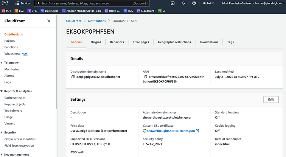 Cloudfront Deployment